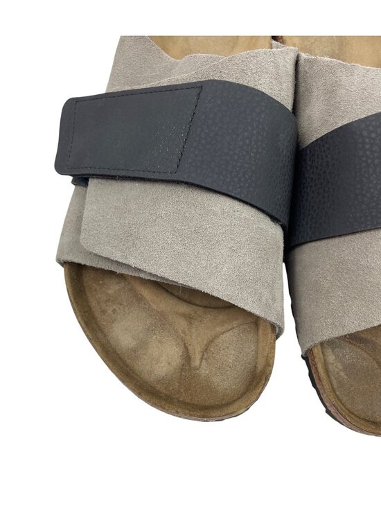 Birkenstock Kyoto Stone Coin Suede Nubuck Black Strap Mens Size 44 main image 3